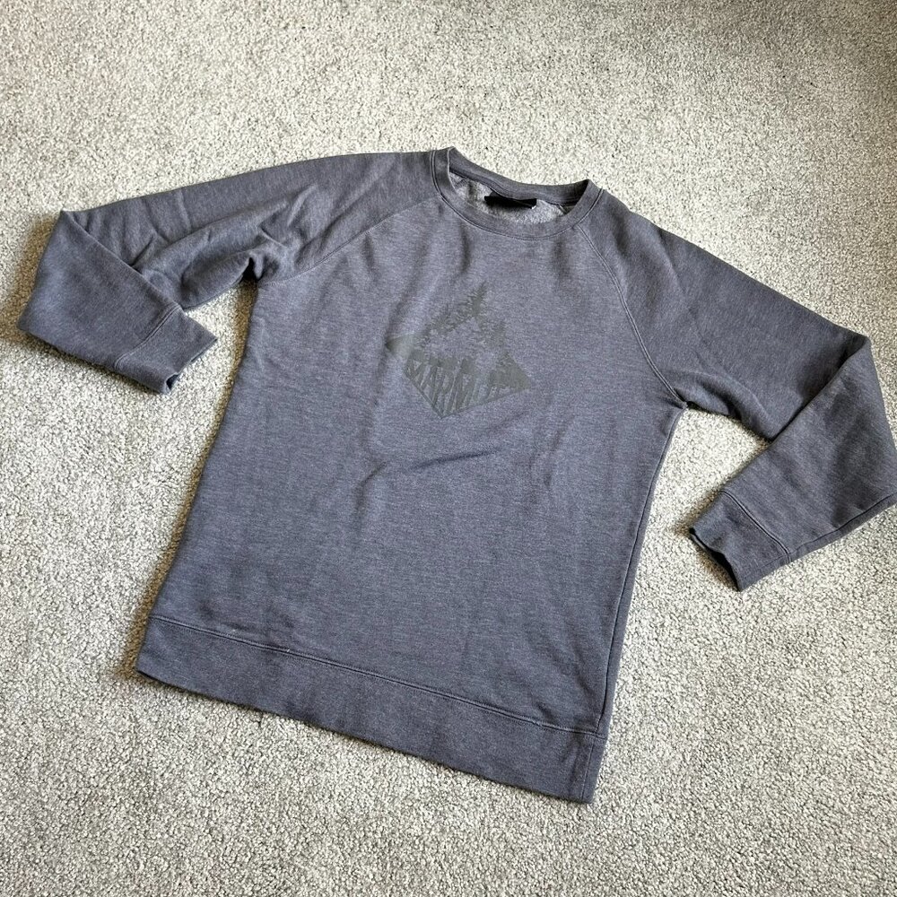 - Marmot Blue Sweatshirt Cotton Blend Fall Winter Cold Weather Sz S/P  - Q2789